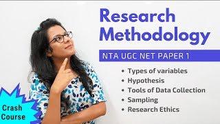 NTA UGC NET Paper 1- Research Methodology Crash Course