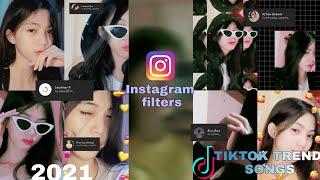 CUTE IG FILTERS WITH MUSIC  TIKTOK TREND SONG FILTERS 2021Android & Ios