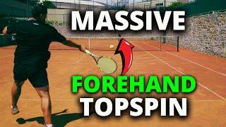 How To Hit MASSIVE Topspin on your Forehand Tennis Forehand Technique