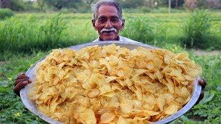 Potato Wafers  Crispy Potato Chips  Quick and Easy Aloo Chips Recipe  Grandpa Kitchen