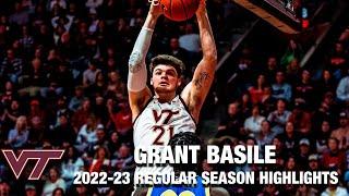 Grant Basile 2022-23 Regular Season Highlights  Virginia Tech Forward