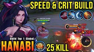 25 Kills + MANIAC ATK Speed & Critical Build Hanabi Monster MM - Build Top 1 Global Hanabi  MLBB