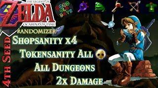 Zelda Ocarina of Time Randomizer Double Damage Shopsanity Tokensanity