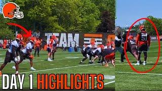The Cleveland Browns Rookie Minicamp Looks NASTY... Browns Minicamp Highlights Michael Hall Jr
