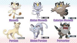 All Galarian Forms Pokemon - All Galar Pokémon in Sword & Shield