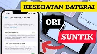 Cara cek BH iPhone Ori  Suntikan di iphone Kesehatan Baterai