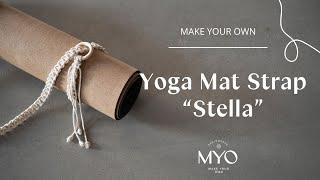 How to make a macramé Yoga mat strap Stella  Makramé bärrem Stella till yogamatta