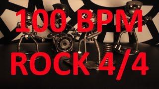 100 BPM - ROCK - 44 Drum Track - Metronome - Drum Beat