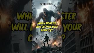 Which Monster Will Destroy Your Country? - Ai Draws