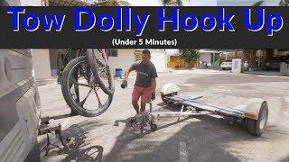 EASY Tow Dolly Hook Up & Load Vehicle in 5 Minutes  Check Your Owners Manual #towdolly