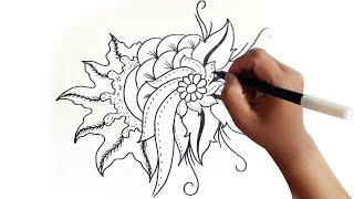 Cara Menggambar Batik Madura - cara menggambar batik yang mudah II how to draw batik sumenep madura