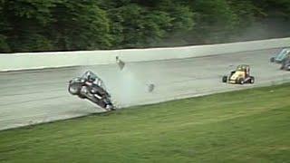 Asphalt sprint-car crash compilation #2