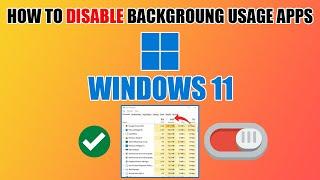 How to Disable Background Apps In Windows 11  Turn off Background Apps On Windows 11