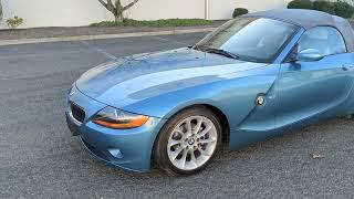 4K Review 2003 BMW Z4 Convertible with 5-Speed Manual & 5K Miles Virtual Test-Drive & Walk-around