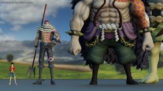 One Piece Size Comparison  3d Animation Comparison  Real Scale Comparison 60FPS