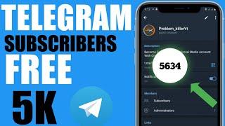 How To Increase Telegram Subscribers Without Login  Free Telegram Subscribers