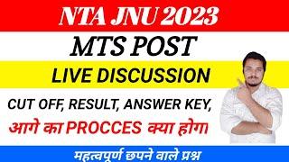 NTA JNU NON TEACHING MTS 2023  NTA JNU MTS ANSWER KEY RESULT CUT OFF  JNU MTS 2023