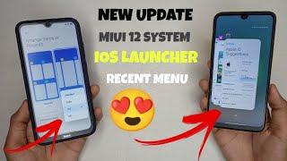 INSTALL MIUI 12 IOS Launcher Any Redmi & Poco Device  MIUI System Launcher Update 