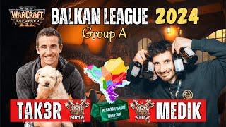 Tak3r vs MediK @ Balkan League WC3 - Orc vs Orc  Warcraft 3 Tournament