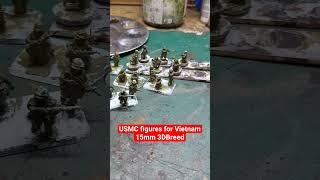 15mm USMC Figures on the painting table #charliedontsurf