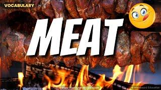 MEAT English Vocabulary  Names of types of meat in English  ESOL Pronunciation Practice