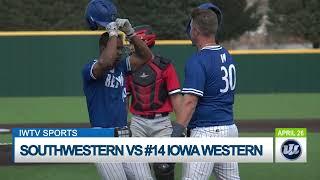 IOWA WESTERN BASEBALL SPLITS WITH SOUTHWESTERN     42623