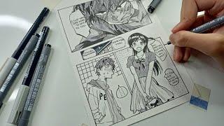 Kanojo Okarishimasu-Drawing A Manga Page #6