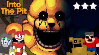 HEARING AFTON GET SPRINGLOCKED... ALL THE SECRET MINIGAMES - FNAF INTO THE PIT 3 STAR ENDING