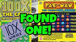 PAC-MAN AND 100X THE CASH LOTTERY SCRATCH OFF TICKETS #scratchers