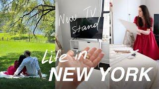 NYC Apartment Makeover 04  Studio bedroom updates and other New York adventures  NYC vlog