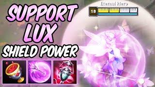 S+ MAX SHIELD POWER MYSTIC LUX SUPPORT GUIDE  Build & Runes  Diamond Commentary -League of Legends