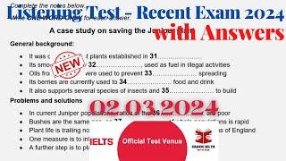 IELTS Listening Actual Test 2024 with Answers  02.03.2024