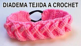 Diadema Tejida a crochet PASO A PASO crochet headband  VINCHA - TURBANTE