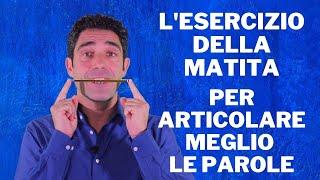 Corso di Dizione e Public Speaking Esercizio della Matita tra i denti per parlare bene in pubblico