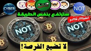 مازال هناك فرصة انفجار عملات الميم 2000% اهداف عملة NOT _DOGE_PEPE_SHIBA_FLOKI_