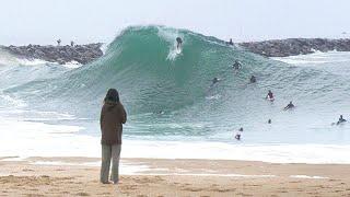 The WEDGE - Biggest and Gnarliest Day of May Swell 2024 RAW