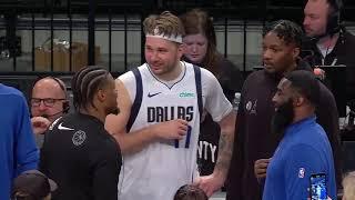 Luka Doncic reconnects with Dorian Finney-Smith and Dennis Smith Jr. before Mavs vs. Nets 🫶