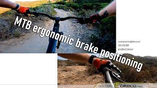 MTB Ergonomic Brake Alignment Steeper Trails Higher on bars