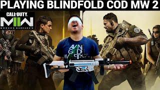 PLAYING WITH BLINDFOLD CALL OF DUTY MW 2   WILL I HIT A TARGET ?