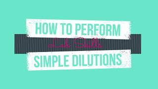 How to Perform Simple Dilutions