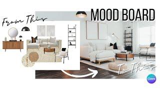 INTERIOR DESIGN  HOW TO CREATE A MOOD BOARD - Step By Step Guide