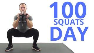 This happens to your body when you 100 squat everyday - 100 squats before & after
