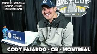 Montreals Cody Fajardo on if hes ever spoken to fellow Nevada QB Colin Kaepernick about the CFL