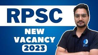 RPSC Assistant Professor Vacancy 2023 Latest News  RPSC New Notification 2023  RPSC Notification