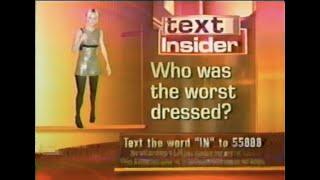 The Insider 2006 Met Gala segment and viewer text pollend credits