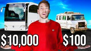 $10000 VS $100 Road Trip Challenge