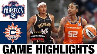 Washington Mystics vs Connecticut Sun Highlights  Womens Basketball  2024 WNBA