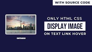 Display Image On Text Link Hover using CSS Only   Simple CSS Tricks