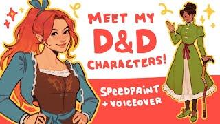 Meet My Solo D&D characters Mistwind Character Introductions - Speedpaint