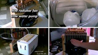 2 Heavy-Duty DIY Air Coolers Max Airflow Coldest Temps - ACDC12V  can be solar pwrd comp.